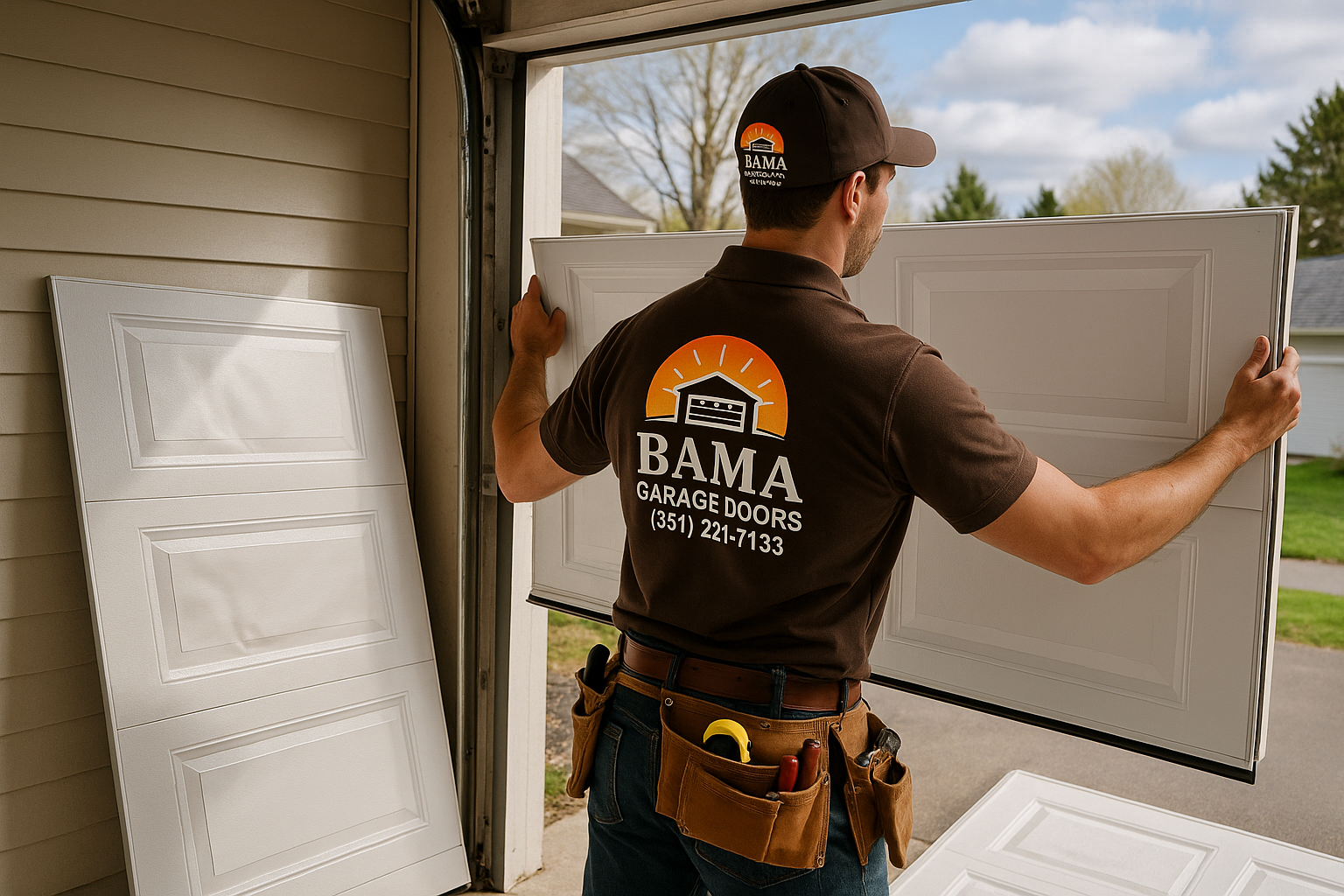 Garage Door Panel Replacement in Wolfeboro