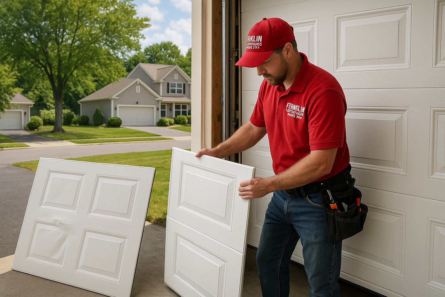 Garage Door Panel Replacement service in Strafford