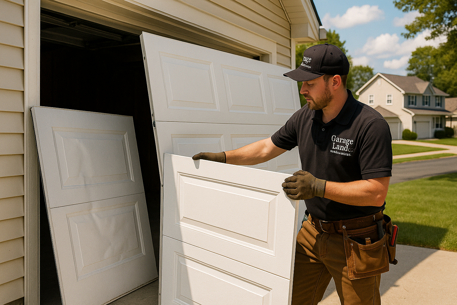 Garage Door Panel Replacement service in Franklin