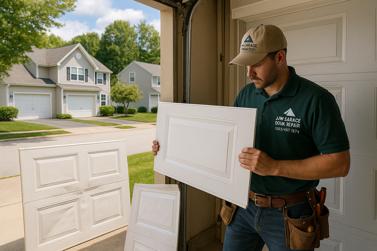 Garage Door Panel Replacement service in Alexandria