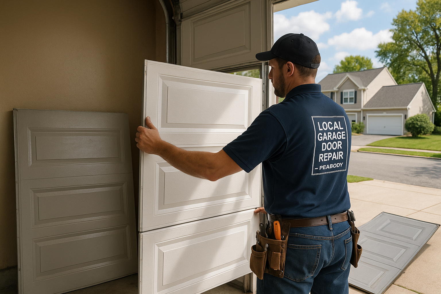 Garage Door Panel Replacement service in Sanbornton