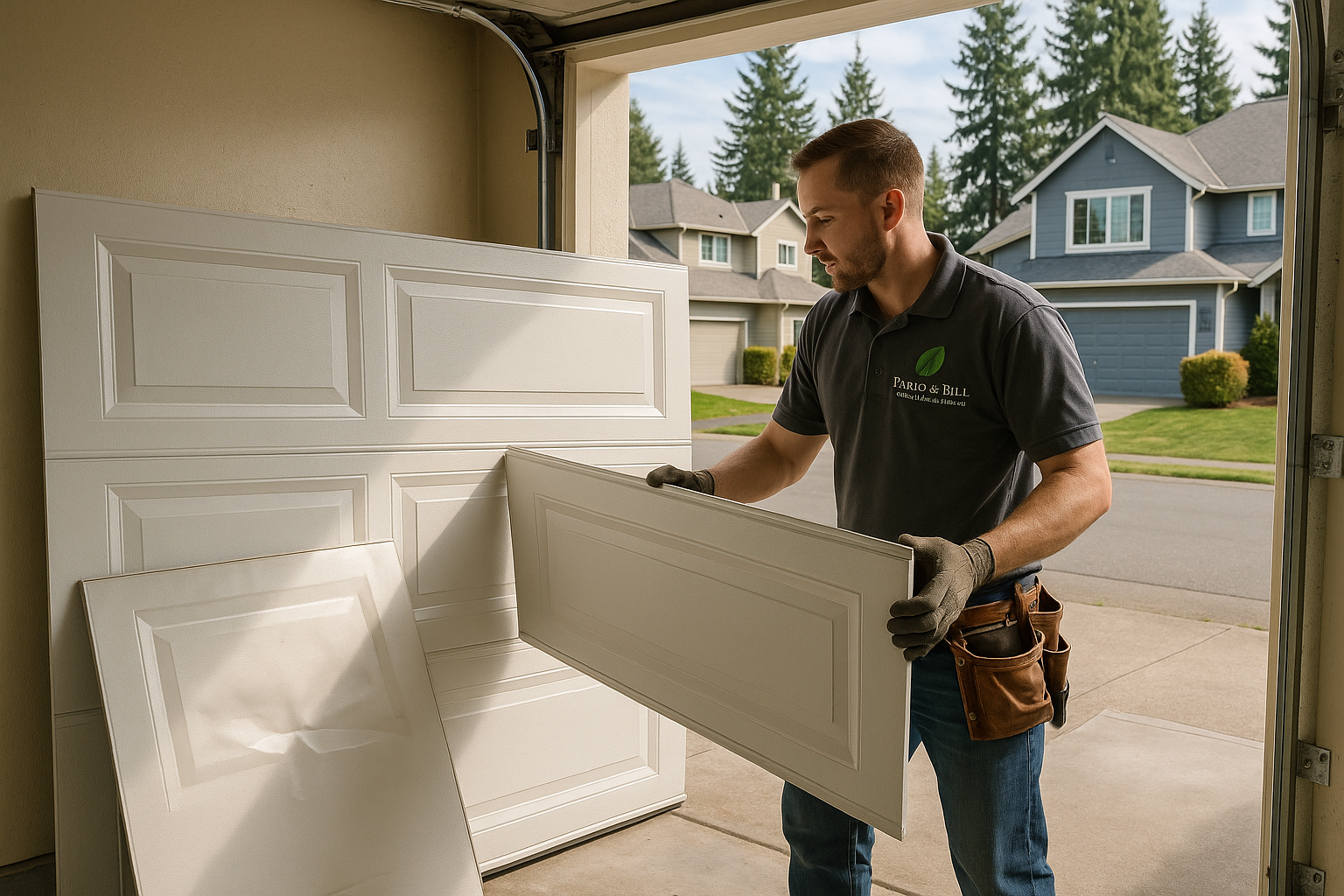 Garage Door Panel Replacement service in Parsonsfield