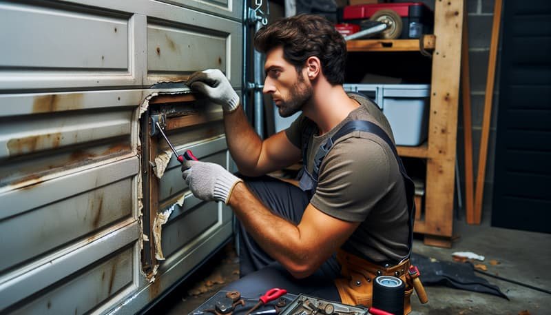 Garage Door Panel Replacement service in Hiram