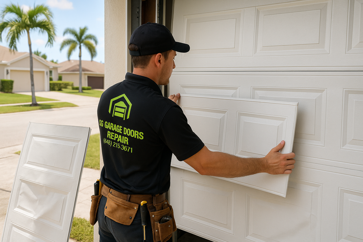 Garage Door Panel Replacement service in Gilmanton