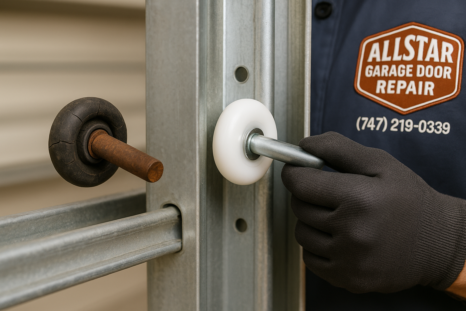 Garage Door Roller Replacement service in Farmington