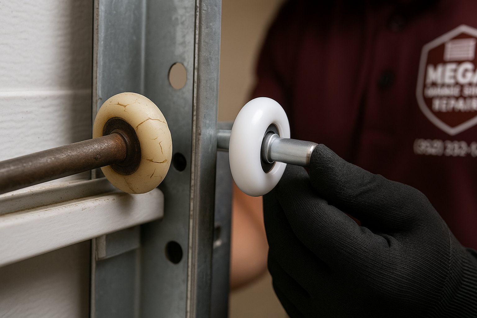 Garage Door Roller Replacement service in Strafford