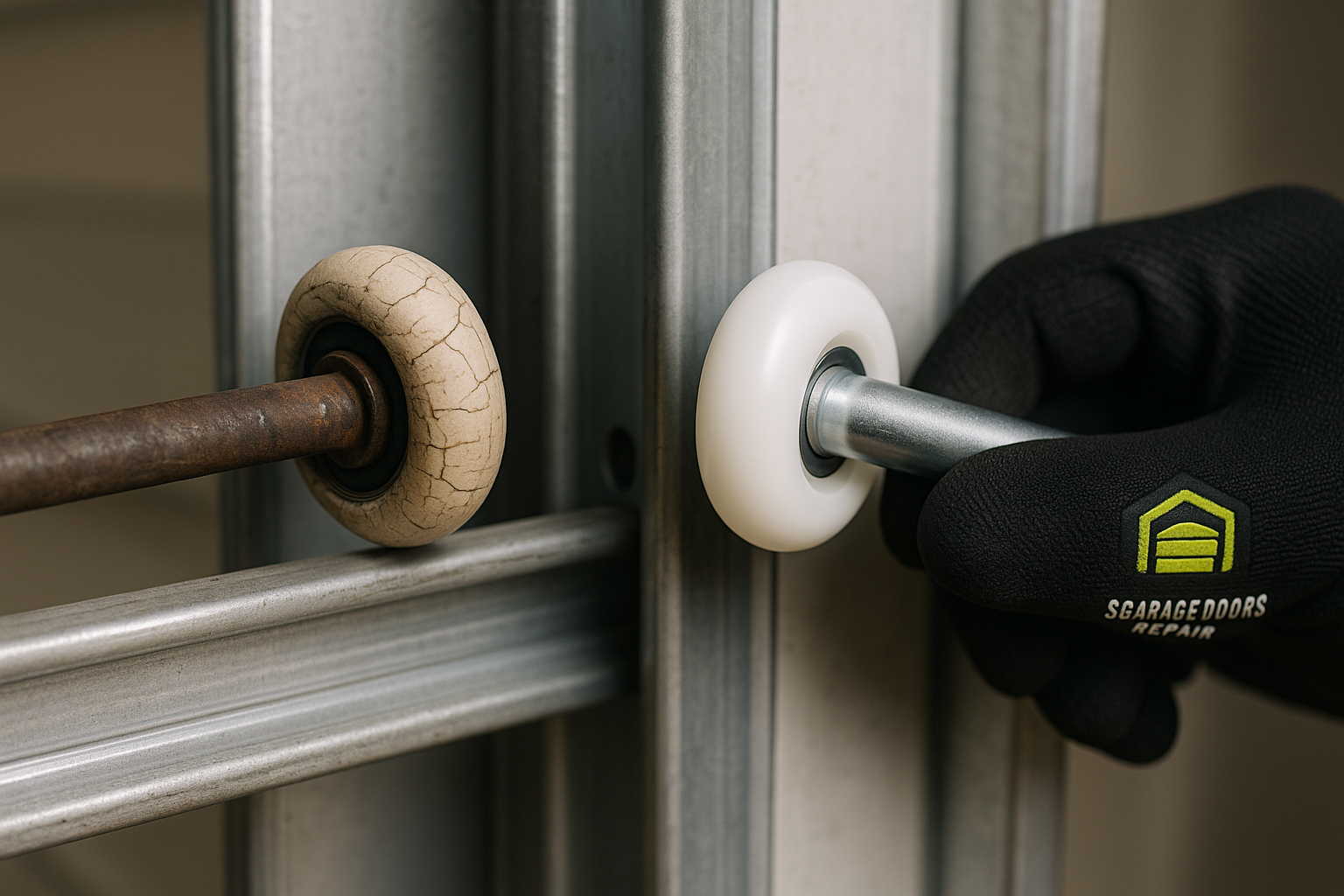 Garage Door Roller Replacement service in Northwood