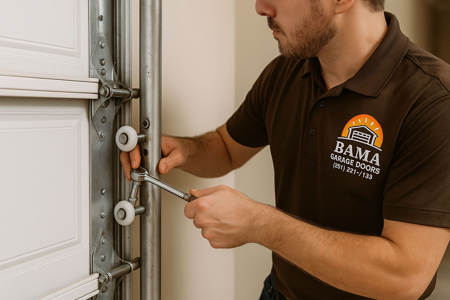 Garage Door Track Repair in Wolfeboro